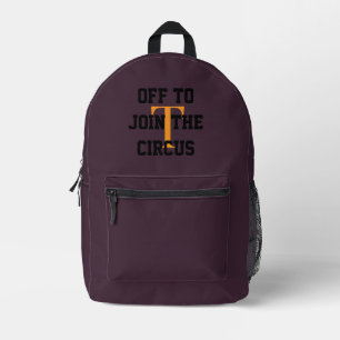 custom kids or teen name cherry purple printed backpack
