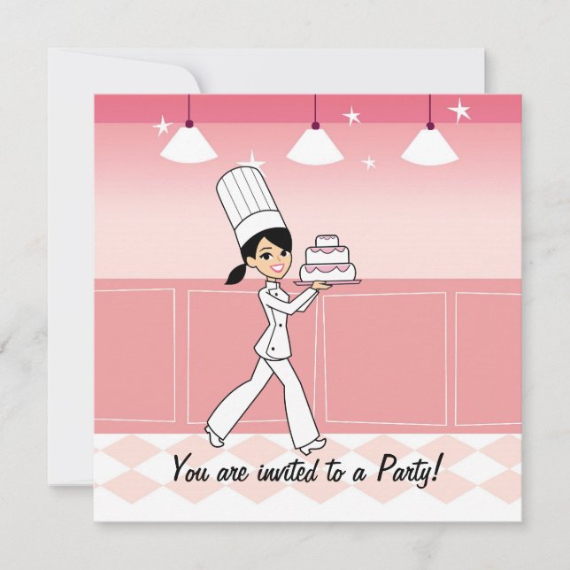 Custom Kids Party Invitation with Unique Artwork (Front)