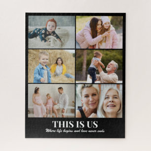 Custom Kids Photo Collage 6 Pictures 8x10 16x20 Jigsaw Puzzle