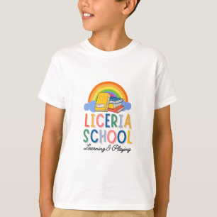 Custom Kids School Rainbow T-Shirt