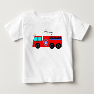 custom kids T-Shirt, fire engine Baby T-Shirt