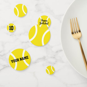 Custom kid's tennis Birthday party supplies Confetti