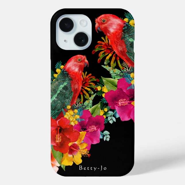 Custom King Parrot Tropical Case-Mate iPhone Case (Back)
