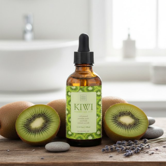 Custom Kiwi Essential Oil Label (Creator Uploaded)