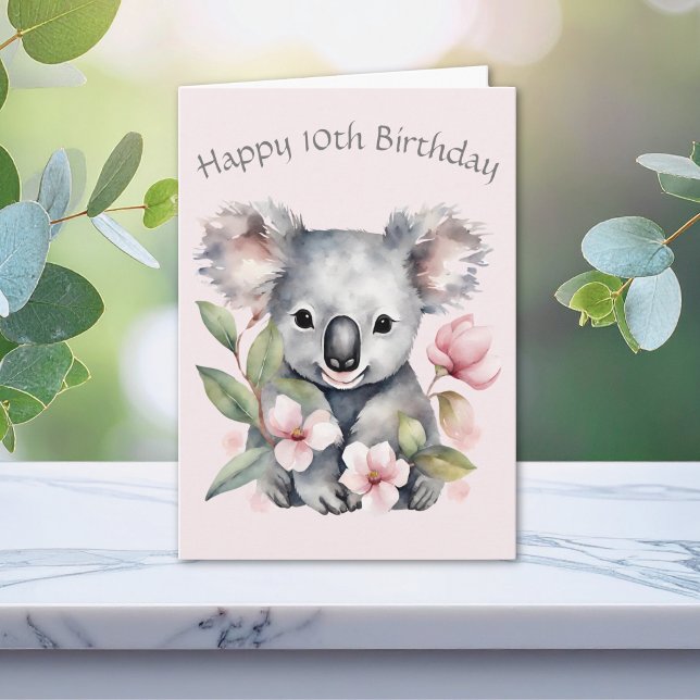 Custom Koala Bear Birthday Card (Creator Uploaded)