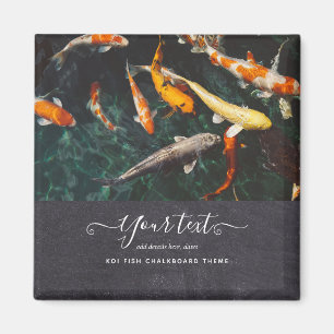 Custom KOI FISH Photo Collage Gift For Men Magnet