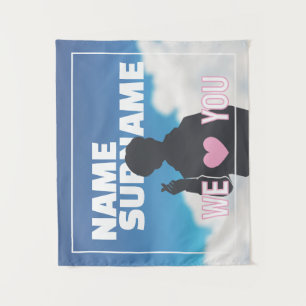 Custom Kpop Idol Support Banner Your Photo Here Tapestry