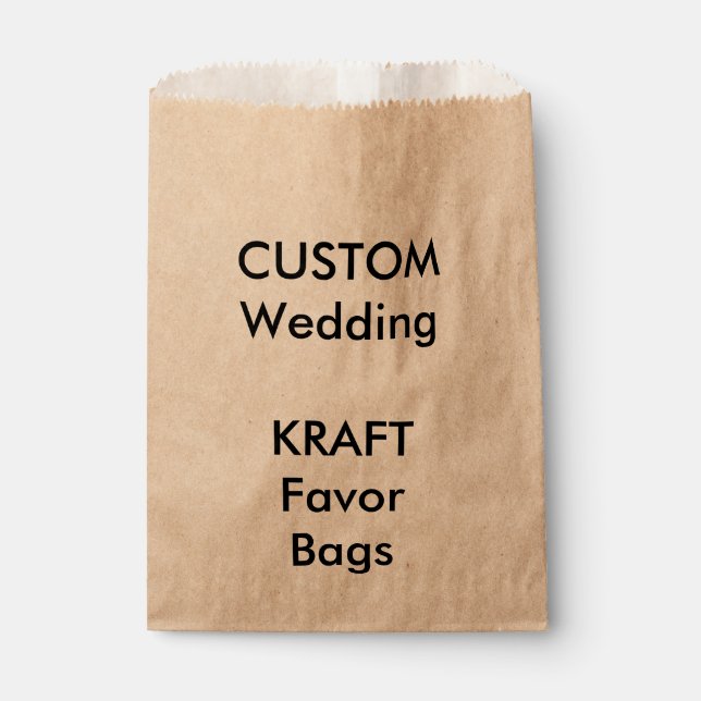 Custom KRAFT Paper Favour Bag (Front)
