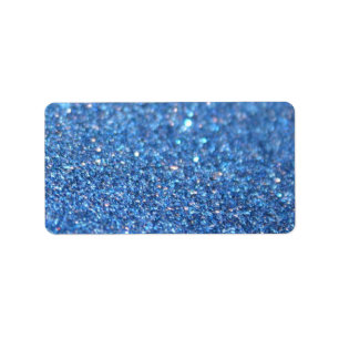 Custom Label - Blue Glit Fab