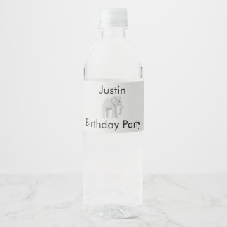 Custom label for water bottle for anniv