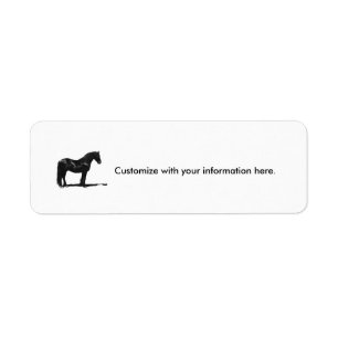 custom label - Friesian Horse