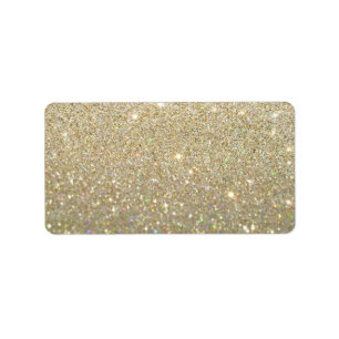 Custom Label - Gold Glit Fab