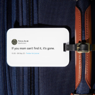 Custom label luggage tag