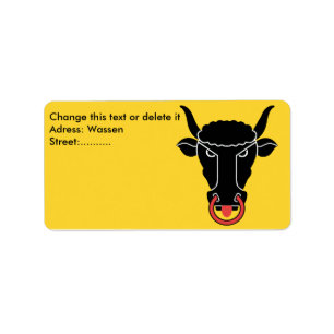 Custom Label with Flag of Uri canton, Switzerland