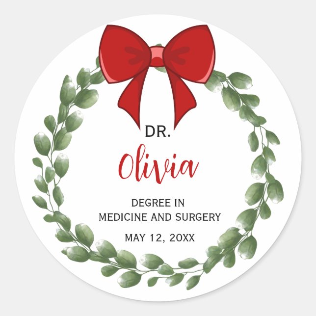 custom labels for students, graduates (Front)
