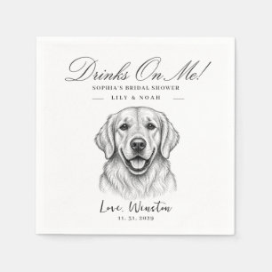 Custom Labrador Bridal Shower Dog Dog animal Mum Napkin