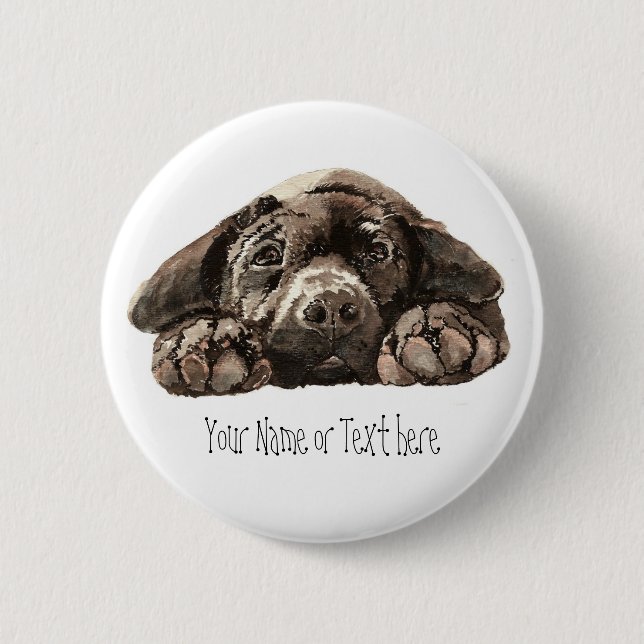 Custom Labrador Retriever - Dog Collection 6 Cm Round Badge (Front)