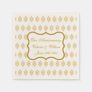 Custom Lace Anniversary Wedding Reception Napkins