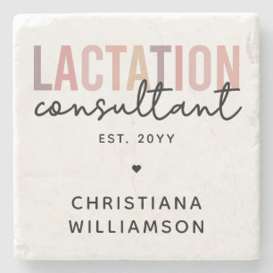 Custom Lactation Consultant Specialist IBCLC Stone Coaster