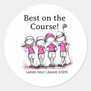 Custom Ladies Golf League Award Sticker