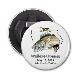 Custom Lake and Date Iowa Walleye Opener