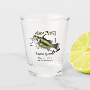 Custom Lake/Date New York Bass Opener Shot Glass