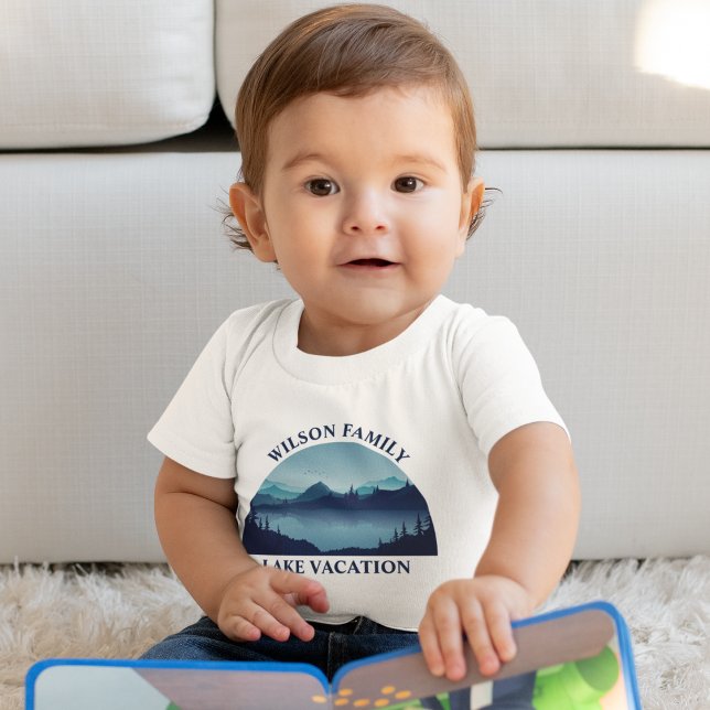 Custom Lake House Family Reunion Summer Vacation Baby Bodysuit (Creator Uploaded)