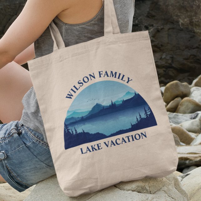 Custom Lake House Family Reunion Summer Vacation Tote Bag (Creator Uploaded)