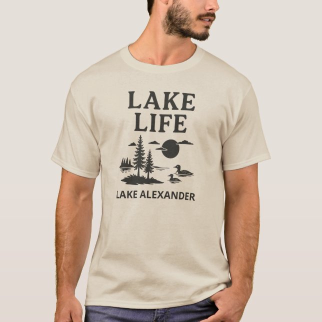 Custom Lake Life Men's T-Shirt (Front)