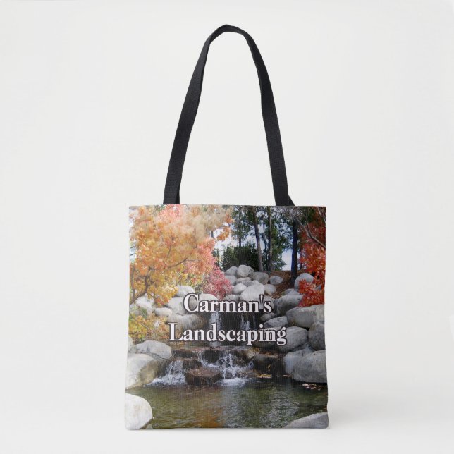 Custom Landscaping Tool Supplies Wrench Tote Bag (Front)