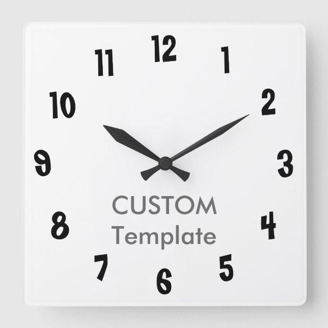 Custom Large 10.75" Square Wall Clock BIG LIMBO (Front)