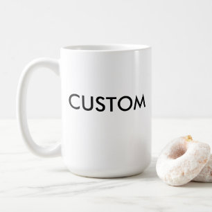 Custom Large 15oz Classic White Mug