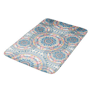 Custom Large Boho Patterned Bath Mat