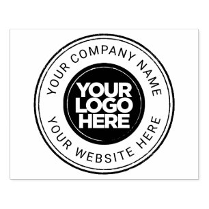 Custom Large Bold Business Logo Rubber Stamp