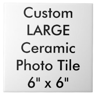 Custom Large Ceramic Photo Tile 6" x 6"