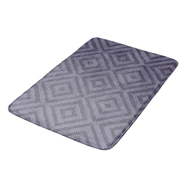 Custom Large Fabric Textured Background Bath Mat (Angled)