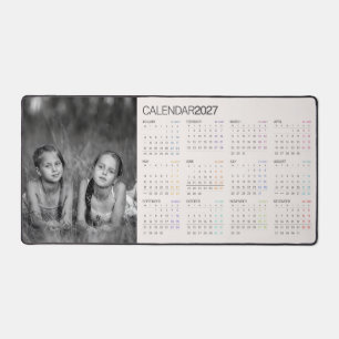 Custom Large Photo Calendar 2027 Desk Mat