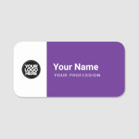 Custom Large Pin Name Tag or Magnetic with Logo