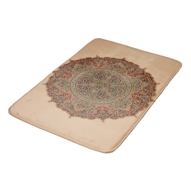 Custom Large Vintage Mosaic Bath Mat (Angled)