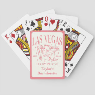 Custom Las Vegas Bachelorette Party Personalised Playing Cards
