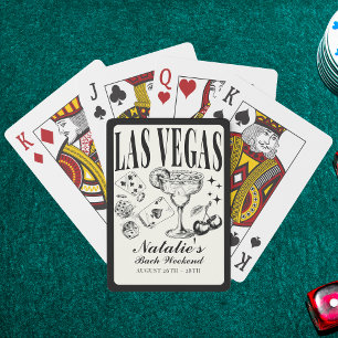 Custom Las Vegas Bachelorette Party Personalised Playing Cards
