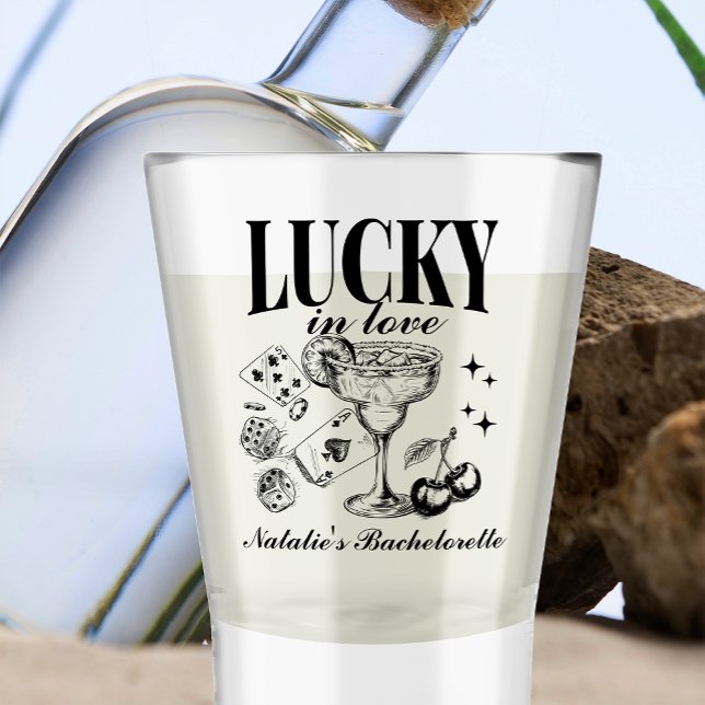 Custom Las Vegas Bachelorette Party Personalised Shot Glass (Creator Uploaded)