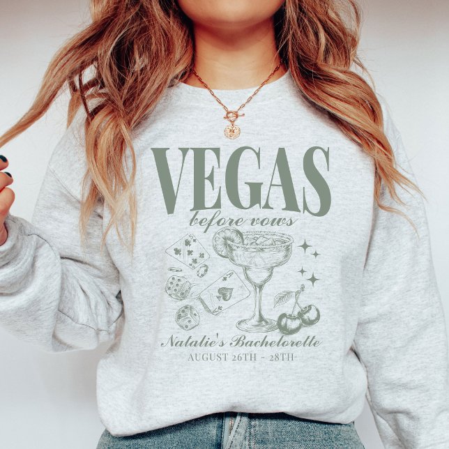 Custom Las Vegas Bachelorette Party Personalised Sweatshirt (Creator Uploaded)