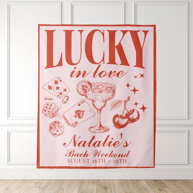 Custom Las Vegas Bachelorette Party Personalised  Tapestry (Creator Uploaded)