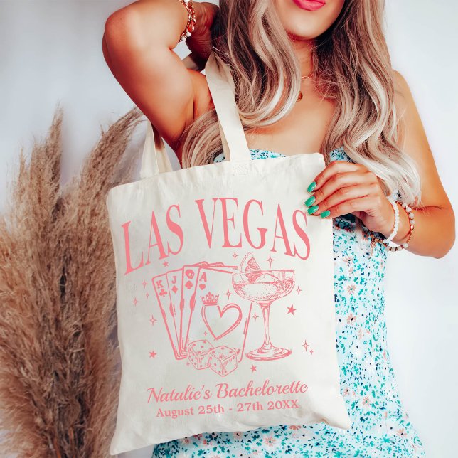 Custom Las Vegas Bachelorette Party Personalised Tote Bag (Creator Uploaded)