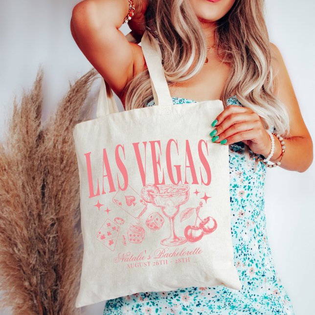 Custom Las Vegas Bachelorette Party Personalised Tote Bag (Creator Uploaded)