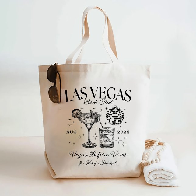 Custom Las Vegas Bachelorette Party Personalised Tote Bag (Creator Uploaded)