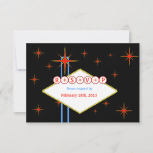 Custom Las Vegas Nights Marquee Response Card