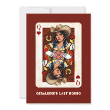 Custom Last Rodeo Midwest Queen of Hearts Card