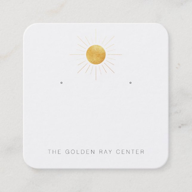 custom-Laurie- Keep - with holes Square Business Card (Front)